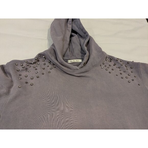Free People Lonely Heart Studded Hoodie (Large) - Picture 9 of 11